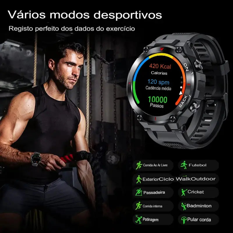 Relógio Smartwatch Esportivo com gps